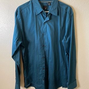 JF J. Ferrar mens blue dress shirt